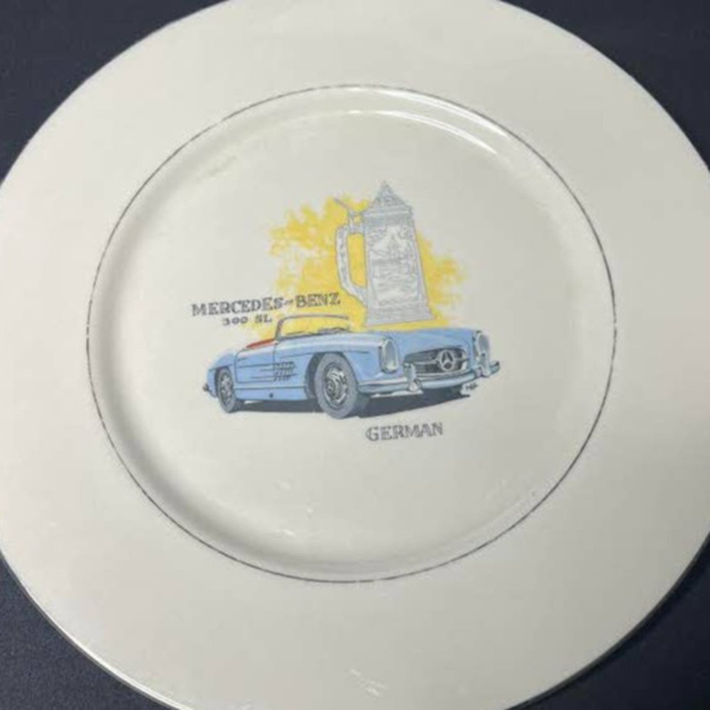 Vintage Mercedes Benz German Collectors  Plate- Made in the usa